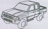 pièces détachées de carrosserie pour TOYOTA HILUX (4WD) DE 01/1988 A 12/1991