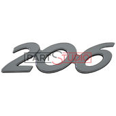 MONOGRAMME ARRIERE (206) pour PEUGEOT 206 + DE 03/2009 A 01/2013