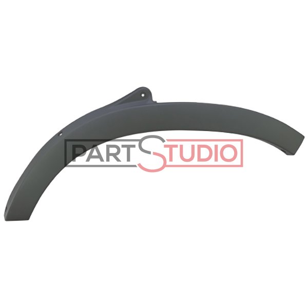 Extension D'aile Avant Gauche Pour Renault Captur 2 (2019+) - Noir, Référence OEM 638132148R - 2