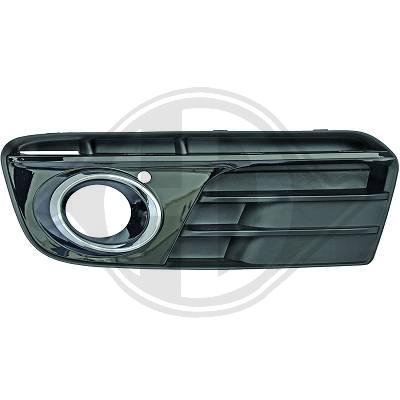 Repiauto Grille De Pare-Chocs Avant Gauche Compatible Audi Q5 Phase 1 2008-2012 - Noir