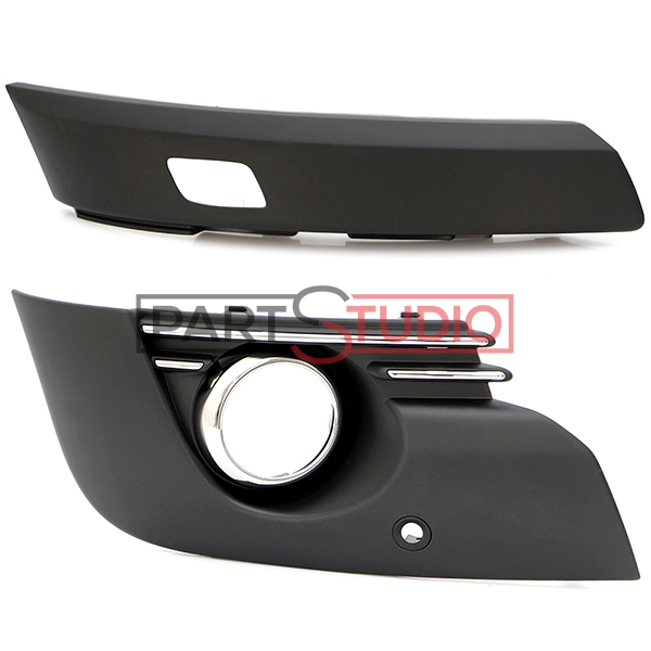 Cache Phare Antibrouillard Droit Peugeot 3008 2013-2015 – Capot Pare-chocs Avant Calandre Antibrouillard Sans Trou Radar