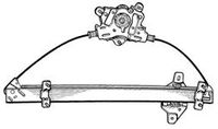 MECANISME DE LEVE VITRE AVANT DROIT ELECTRIQUE 4 PORTES (SANS MOTEUR)