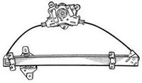 MECANISME DE LEVE VITRE AVANT GAUCHE ELECTRIQUE 4 PORTES (SANS MOTEUR)