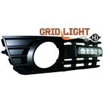 jeu droit + gauche de feu diurnes, avec grilles pour anti-brouillard, homologation R87         AUDI A4, 00-04        homologation R87