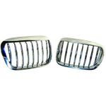 calandre design, (jeu droit + gauche), chrome           BMW E46, 98-01            Berline/COMP.