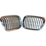 calandre design, (jeu droit + gauche), complet chrome       BMW  E39, 95-03