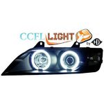 jeu droit + gauche de phare design angel eyes, CCFL Cool Lights, noir, H1/H1    BMW Z3, 96-02