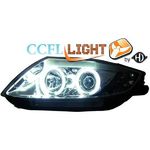 jeu droit + gauche de phare design angel eyes, CCFL Cool Lights, chrome,  H1+H7, avec correct.  BMW Z4, 05-08