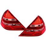 jeu droit + gauche de feu arrières design, LED, rouge-blanc,      R170 96->>