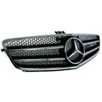 calandre Sport, chrome/noir, avec motif,       MERCEDES W204,  07-10