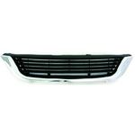 calandre design, noir, avec baguette chromée, sans emplacement motif,    VECTRA B 95-99