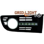 jeu droit + gauche de feu diurnes, kit, avec grilles anti-brouillard     POLO, 01-05        homologation R87