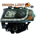 jeu droit + gauche de phare à LED diurnes, noir        T4, 96-03        noir