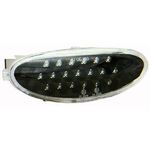 jeu droit + gauche de feu de brouillard arrière, noir, LED      PEUGEOT 206, 98-06