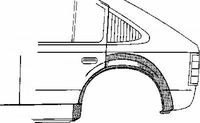 ARC D'AILE ARRIERE GAUCHE , MODELE 4 PORTES