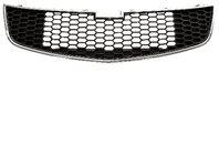 GRILLE DE CALANDRE INFERIEURE , NOIRE/CHROMEE