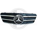 GRILLE DE CALANDRE NOIRE + CHROME