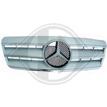 GRILLE DE CALANDRE ARGENT + CHROME