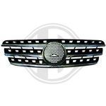 GRILLE DE CALANDRE / NOIRE + CHROME