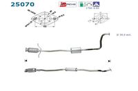 CATALYSEUR POUR MODELE 1.3 i 16 V/72 CV DE MAI 1998 A 2000