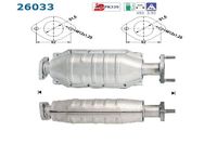 CATALYSEUR POUR MODELE 1.6 i 16 V/90 CV DE MAI 1995 A AVRIL 1997