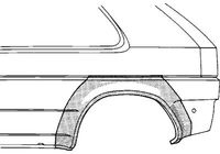 TÔLE DE PASSAGE DE ROUE ARRIERE DROITE