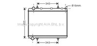 RADIATEUR D'EAU / POUR MOTEUR DIESEL / SANS CLIMATISATION / TYPES 1.6 Hdi , 2.0 Hdi