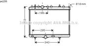 RADIATEUR D'EAU / POUR MOTEUR ESSENCE / SANS CLIMATISATION / TYPES 1.8 i 16V , 2.0 i 16V , 3.0 i 24V