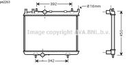 RADIATEUR D'EAU / POUR MOTEUR DIESEL / AVEC CLIMATISATION / TYPES 1.6 Hdi