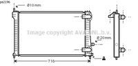 RADIATEUR D'EAU / POUR MOTEUR DIESEL / AVEC CLIMATISATION / TYPES 1.9 D , 1.9 TD , 2.1 TD , 2.0 Hdi