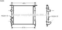 RADIATEUR D'EAU / POUR MOTEUR ESSENCE / SANS CLIMATISATION / TYPES 1.2 i , 1.4 i , 1.4 i 16V , 1.6 i , 1.6 i 16V , 2.0 i 16V