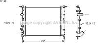 RADIATEUR D'EAU / POUR MOTEUR DIESEL / SANS CLIMATISATION / TYPES 1.9 D , 1.9 Dti , 1.5 Dci