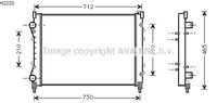 RADIATEUR D'EAU / POUR MOTEUR ESSENCE / SANS CLIMATISATION / TYPES 2.0 i , 2.0 i 16V , 3.0 i 12V , 3.0 i 24V