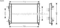 RADIATEUR D'EAU / POUR MOTEUR ESSENCE / SANS CLIMATISATION / TYPES 2.0 i , 2.0 i 16V , 3.0 i 12V , 3.0 i 24V