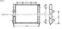 RADIATEUR D'EAU / POUR MOTEUR DIESEL / AVEC CLIMATISATION / TYPES 1.9 D , 1.5 DCi , 1.9 DTi , 1.9 Dci