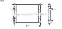 RADIATEUR D'EAU / POUR MOTEUR ESSENCE / SANS CLIMATISATION / TYPES 1.2 i , 1.4 i , 1.6 i , 1.6 i 16V