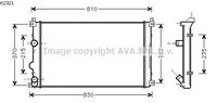 RADIATEUR D'EAU / POUR MOTEUR DIESEL / SANS CLIMATISATION / TYPES 1.9 CDti , 2.2 CDTi , 2.5 CDTi