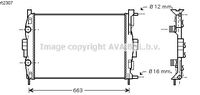 RADIATEUR D'EAU / POUR MOTEUR DIESEL / SANS CLIMATISATION / TYPE 1.9 D , 1.9 DT , 1.9 Dti , 1.9 Dci , 1.5 Dci