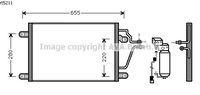 RADIATEUR DE CLIMATISATION  / POUR MOTEUR DIESEL / TYPE 2.2 TD