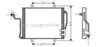 RADIATEUR DE CLIMATISATION POUR MOTEUR ESSENCE 1.8 i 16V / A PARTIR D' AVRIL 1994