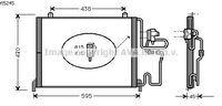 RADIATEUR DE CLIMATISATION  / POUR MOTEUR DIESEL / DE MAI 1992 A AVRIL 1994 / TYPES 2.1 TD , 2.5 TD