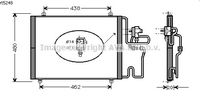 RADIATEUR DE CLIMATISATION  / POUR MOTEUR ESSENCE / A PARTIR DE NOVEMBRE 1998 / TYPES 2.0 i , 2.5 i , 3.0 i , 3.0 i 24V