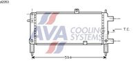 RADIATEUR  MOTEUR , TYPE (1.0 S ) , MODELE SANS SYSTEME DE CLIMATISATION , DE 03/1983 A 03/1993 , BOITE DE VITESSES MANUELLE