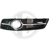 GRILLE GAUCHE DE PARE-CHOCS AVANT , AVEC ANTIBROUILLARD , MODELE A PARTIR DE 06/2010 pour AUDI A3 DE 05/2008 A 05/2012