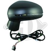 RETROVISEUR DROIT , ELECTRIQUE , CHAUFFANT , RABATTEMENT ELECTRIQUE , CLIGNOTANT , A PEINDRE pour AUDI A1 DE 01/2015 A 11/2018