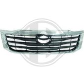 GRILLE DE CALANDRE , NOIRE/CHROMÉE pour TOYOTA HILUX DE 02/2012 A 12/2015