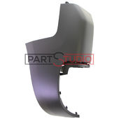 EMBOUT GAUCHE DE PARE-CHOCS ARRIERE , NOIR ,  MODELE 1 PORTES pour CITROEN BERLINGO DE 04/2015 A 10/2018