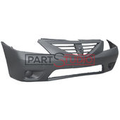 PARE-CHOCS AVANT , NOIR , SANS EMPLACEMENTS ANTIBROUILLARD pour DACIA LOGAN PICKUP DE 01/2008 A 11/2012