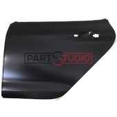 PANNEAU DE PORTE ARRIERE GAUCHE pour PEUGEOT 208 DE 04/2015 A 09/2019