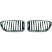 GRILLE GAUCHE DE CALANDRE , NOIRE/CHROMEE